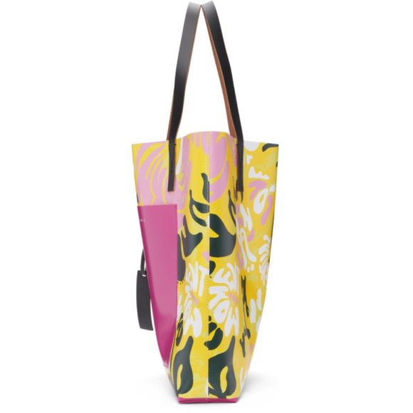 Marni Yellow and Pink Euphoria Print Tote - Picture 4 of 5